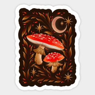 Magical mushrooms Sticker